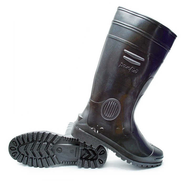 Sepatu Boot Panjang Karet Rubber - Sepatu Boot Panfix Panjang Hitam - Boot Anti Air