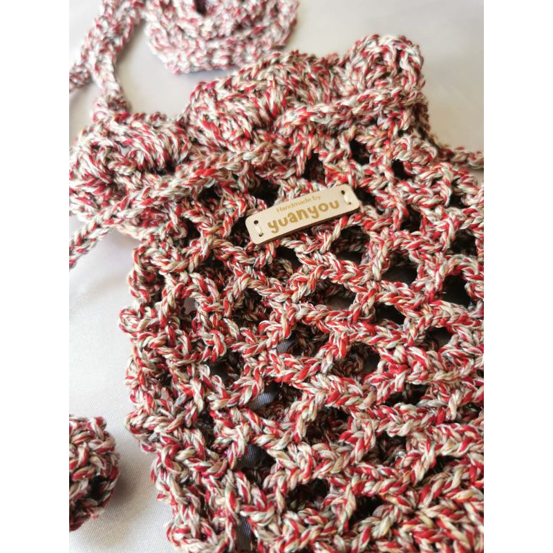 Tas pantai rajut wanita || Tas selempang rajut mini serut premium glitter