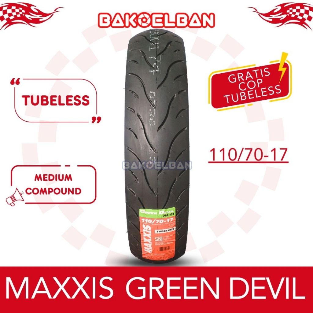 BAN MOTOR MAXXIS GREEN DEVIL 110/70-17