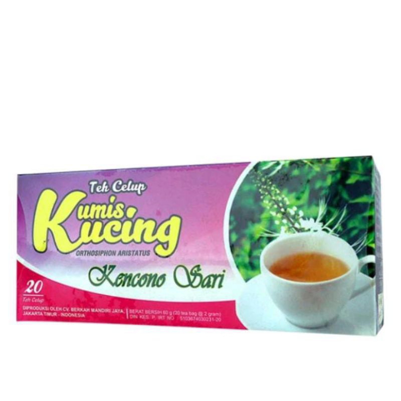 

Teh Celup Kumis Kucing Herbal Batu Ginjal Lancar Kemih Asli Kencono Sari Original