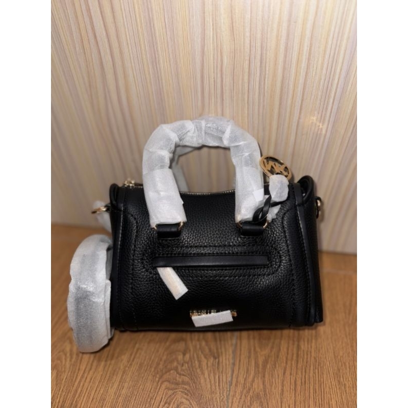 Carine XS Black Leather Crossbody