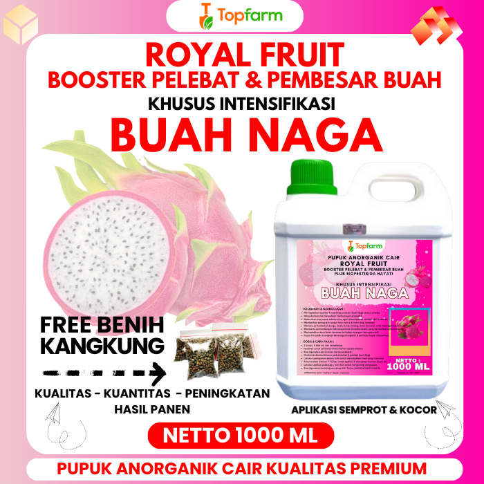 Pupuk Topfarm / Pupuk Booster Buah Naga / Pupuk Buster Buah Naga / Booster Pupuk Buah Naga / Pupuk B
