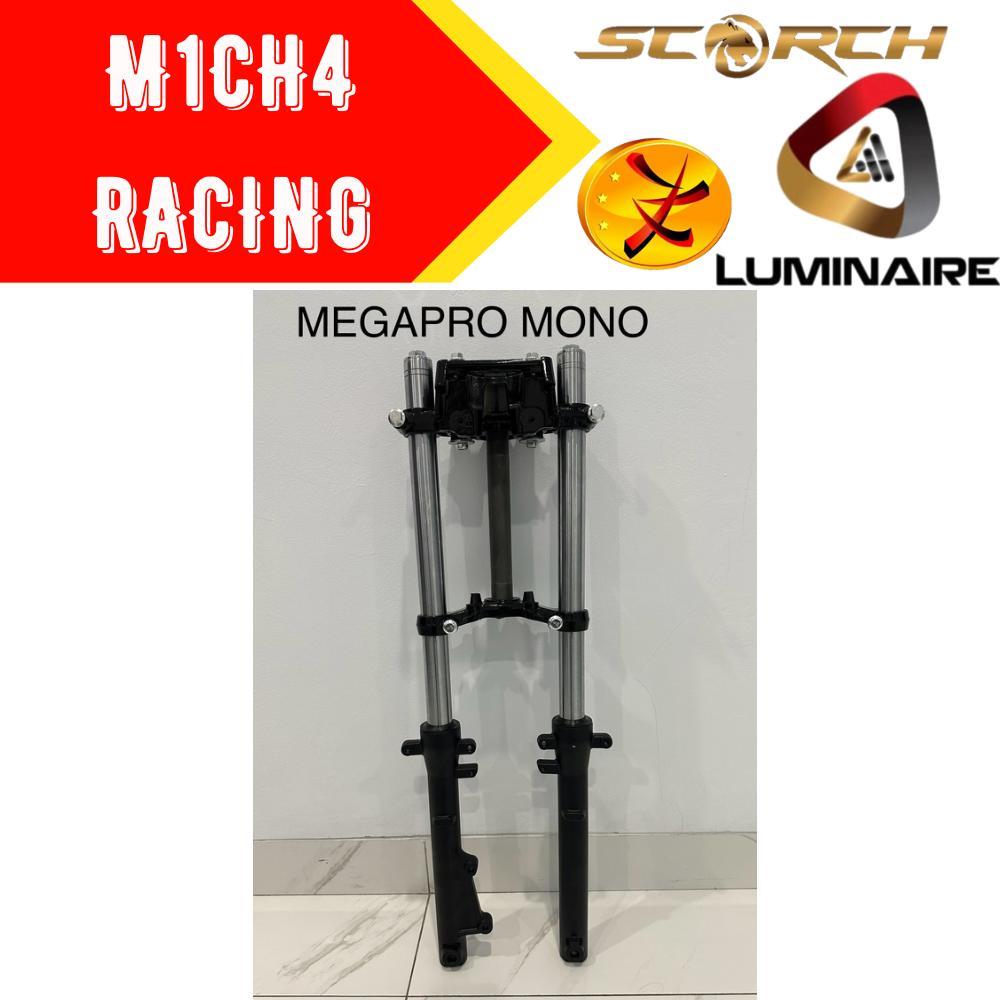 SHOCK ASSY DEPAN + T MEGAPRO NEW MONO/MEGAPRO MONO SCORCH