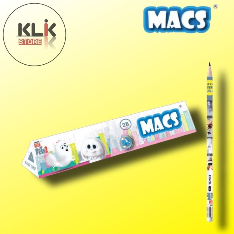 

Pensil 2B MACS Pets Isi 12 pcs