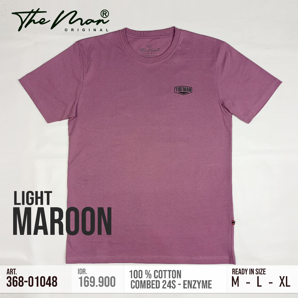 The Man  Kaos Pria Lengan Pendek Ungu Muda 368-01048