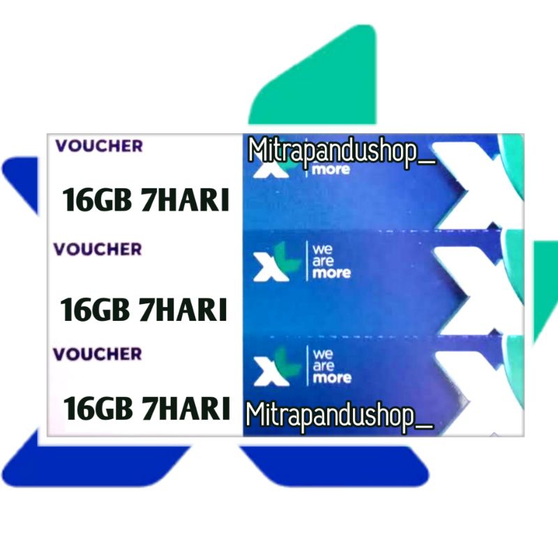 [VX] VOUCHER XL HOTROD 16GB 7HARI