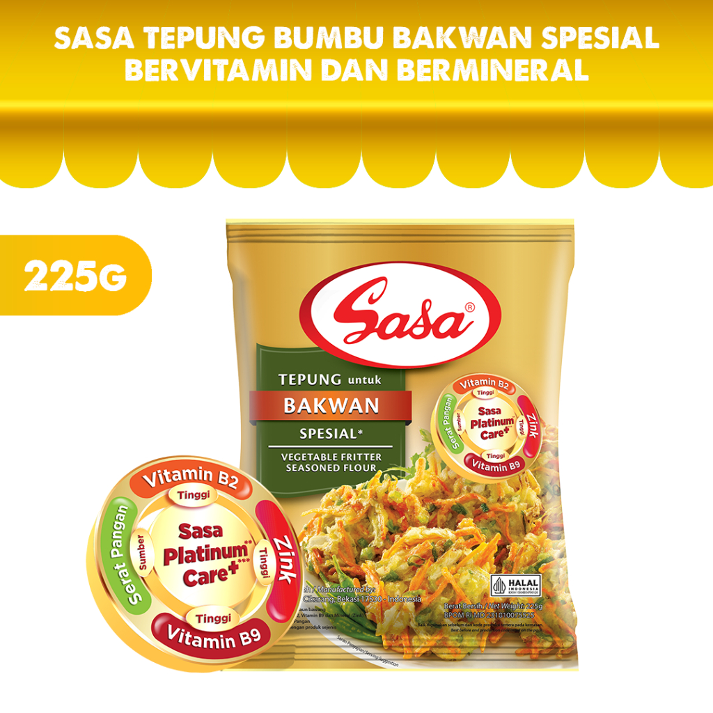 

Sasa Tepung Bakwan Spesial Bervitamin & Bermineral 225gr