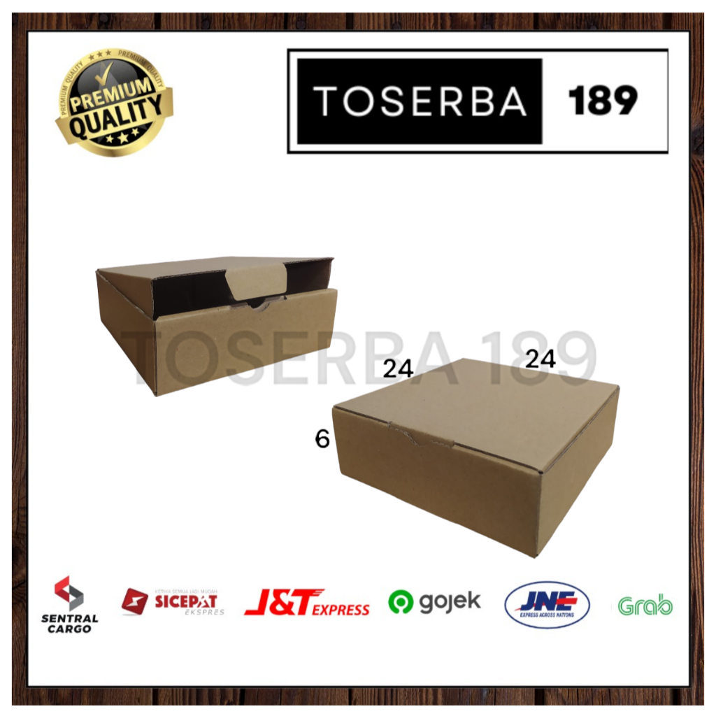 

kardus packing diecut/box pizza uk 24x24x6 cm