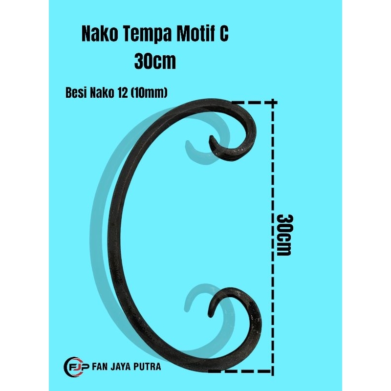 NAKO TEMPA MOTIF C 30CM NAKO 12 ( 10mm ) | NAKO VIRKAN MOTIF C 30CM NAKO 12 ( 10mm ) / ORNAMEN TEMPA