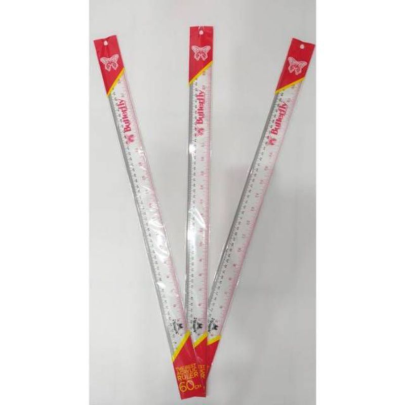 

Penggaris Butterfly / Ruler 60 CM Butterfly