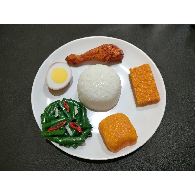 Replika Makanan 4 sehat 5 sempurna / dummy makanan, pajangan, mainan, dan dekorasi