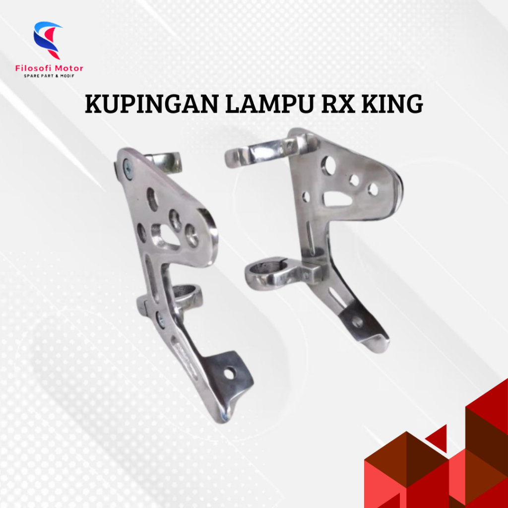 Pangkon lampu rx king/kupingan lampu rx king cnc