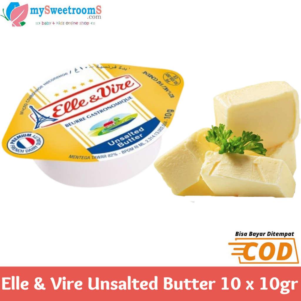 

Elle&Vire Unsalted Butter / Mentega MPASI ( 10 cups)