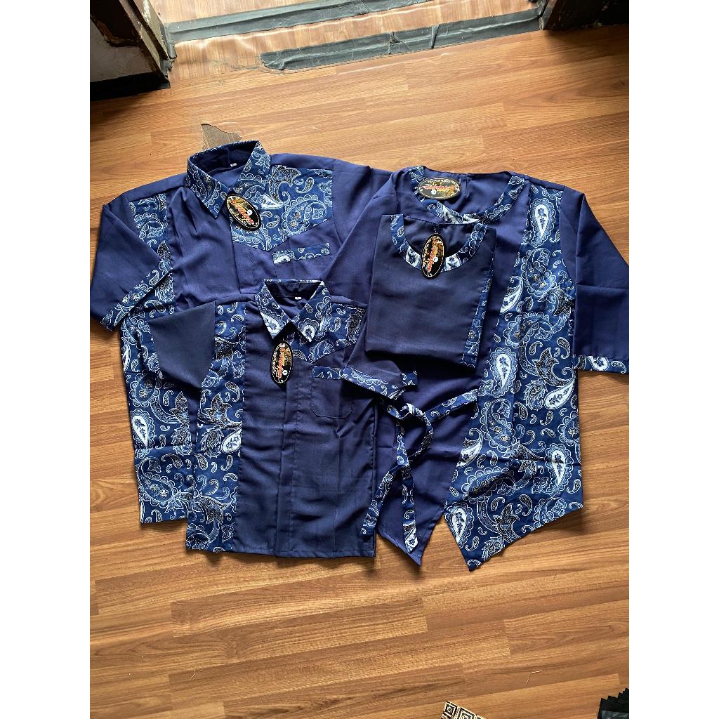 Baju batik couple keluarga couple ayah ibu anak laki-laki couple batik pasangan suami istri