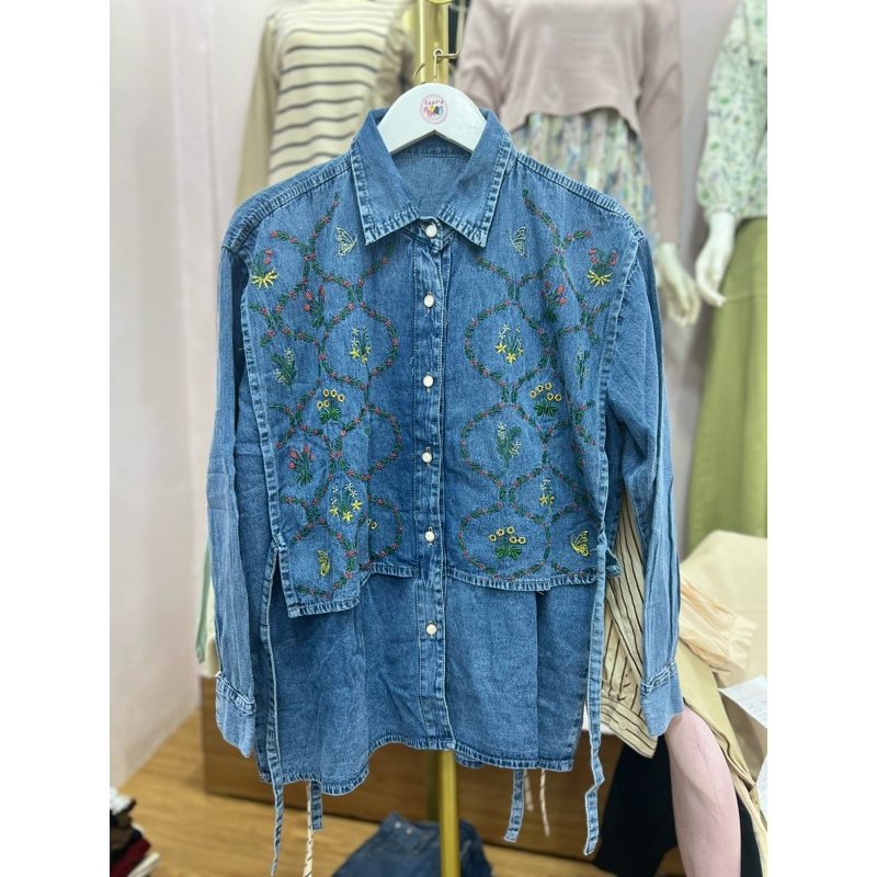 ENNYA - JIHAN TOP KEMEJA JEANS PREMIUM BKK