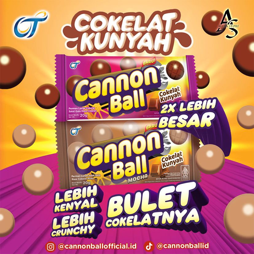

Cannon Ball | 1 box isi 12 pcs/20gr | 1 box isi 24 pcs/5.4 gr