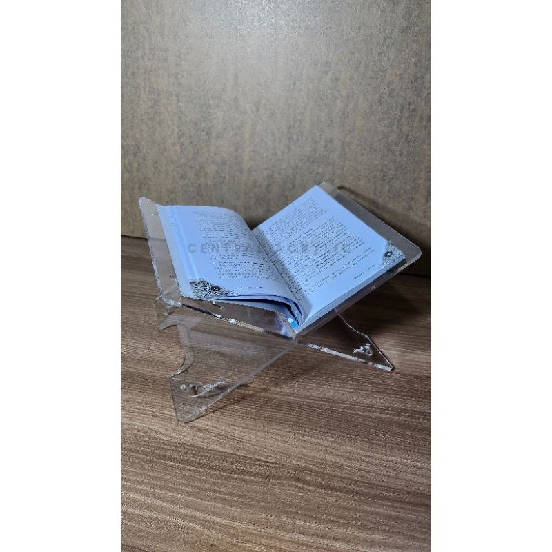 

Tatakan Buku Akrilik / Meja Buku Akrilik / Meja Baca Akrilik / Meja Rekal Al-Quran