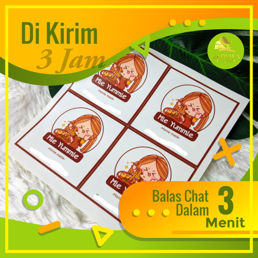 

SKC 6-10 Cetak Stiker Logo Olshop Custom Sticker Label