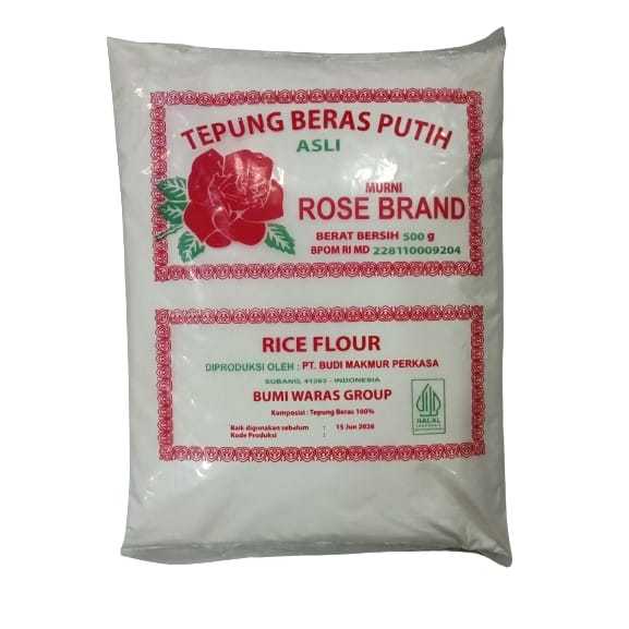 

tepung beras putih Rose Brand 500 g