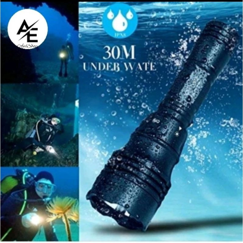 Paket Senter Selam SWAT police XZT 8760 T6 Waterproof /senter selam berkualitas