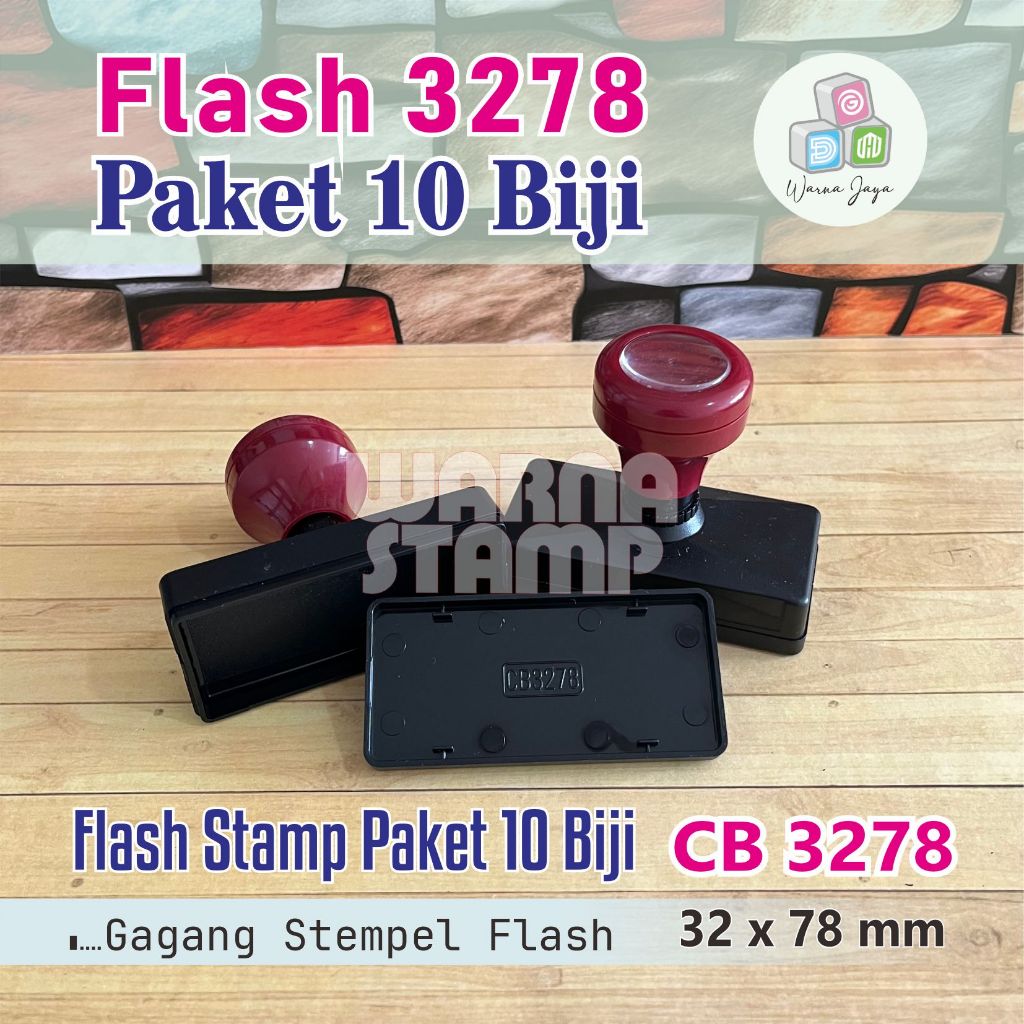 

Gagang Stempel Flash 3278 mm / Paket 10 Biji / Gagang Stamp Flash Persegi Panjang / Hanya Gagang Saja
