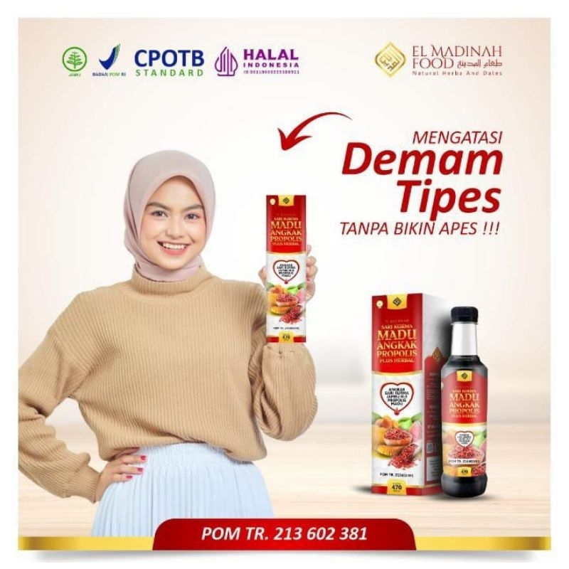 

SARI KURMA MADU ANGKAK PROPOLIS PLUS HERBAL 470 GRAM