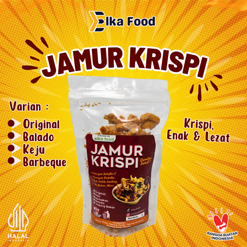 

Jamur Krispi 100g - Celiman Keluarga Enak, Gurih & Sehat
