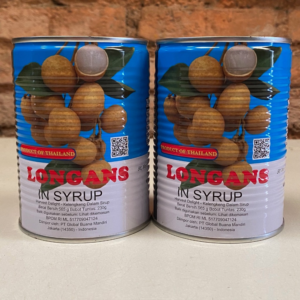

Harvest delight Longan in syrup | Buah Minuman kelengkeng Dalam Kaleng Sirup 565 gr