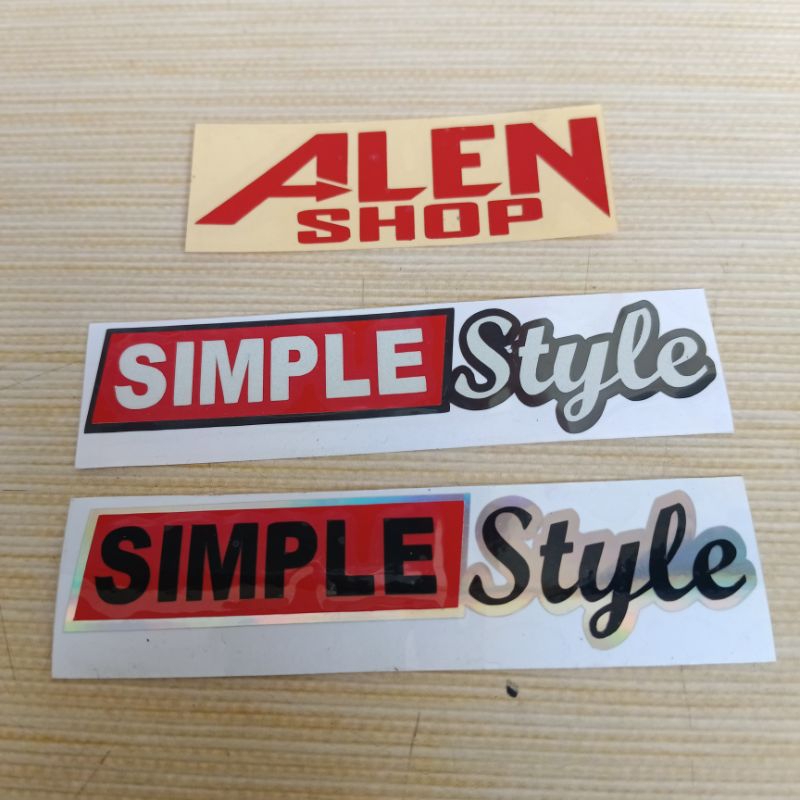 

STIKER CUTTING SIMPLE STYLE