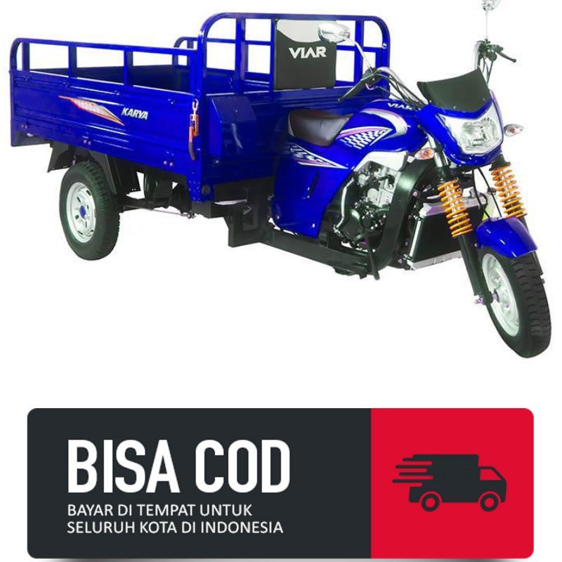 Karpet bak motor Viar karya 150/Viar karya 200/Viar karya 300 tebal 8 mili sampe 15 mili