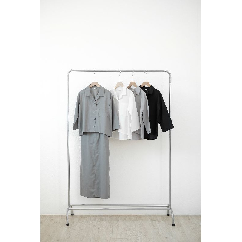 Yuri set rok panjang dan atasan linen by farielanitya