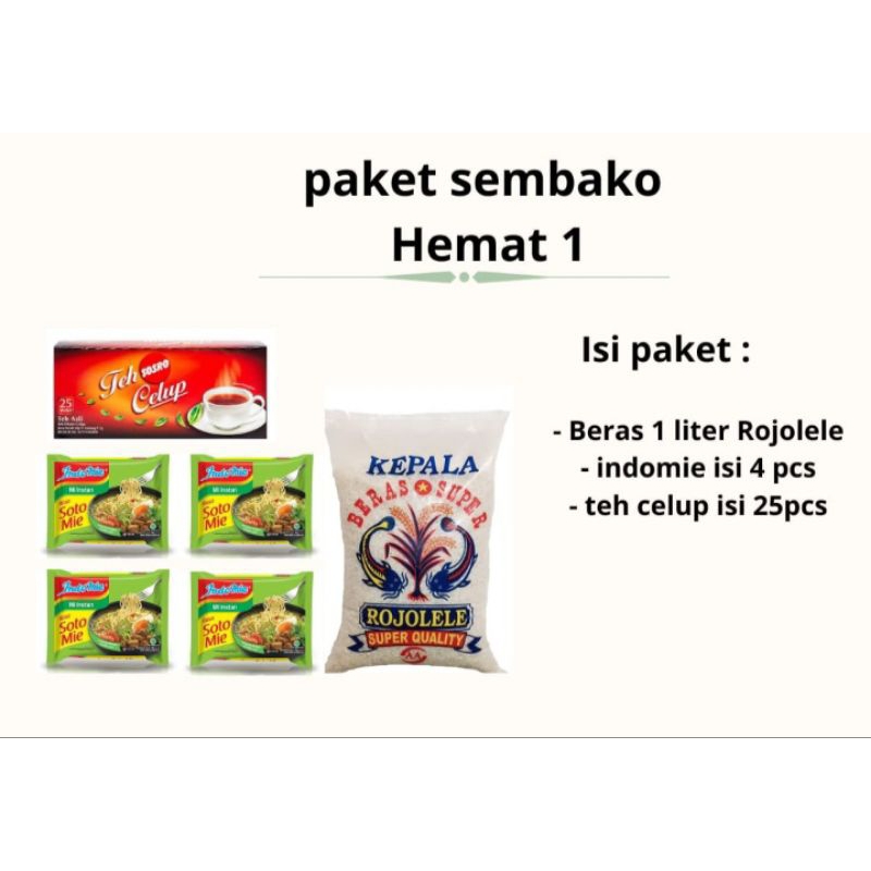 

paket sembako hemat 1