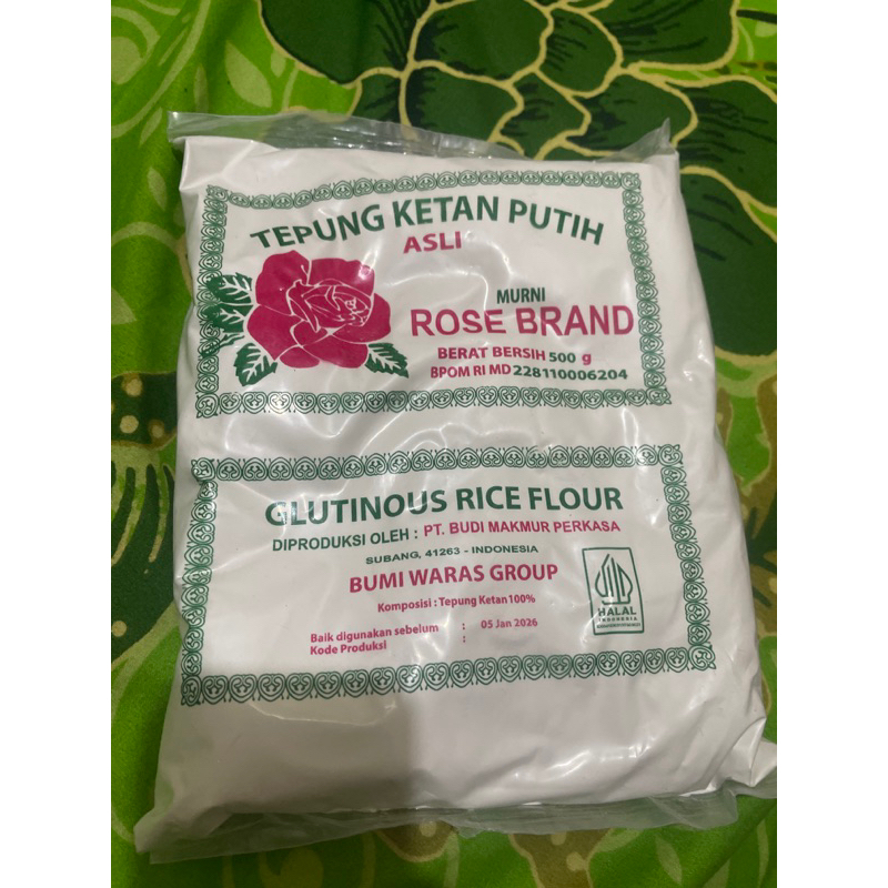 

Tepung Ketan Rose Brand Kemasan 500 Gram