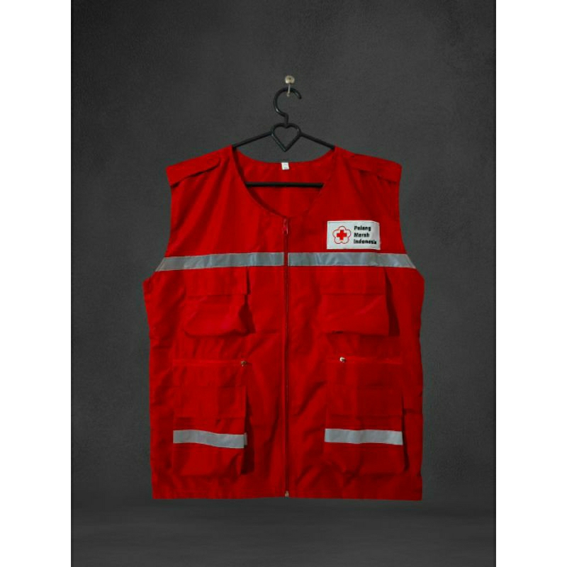 Rompi Merah PMI Lapangan Rompi PMI terbaru 2024