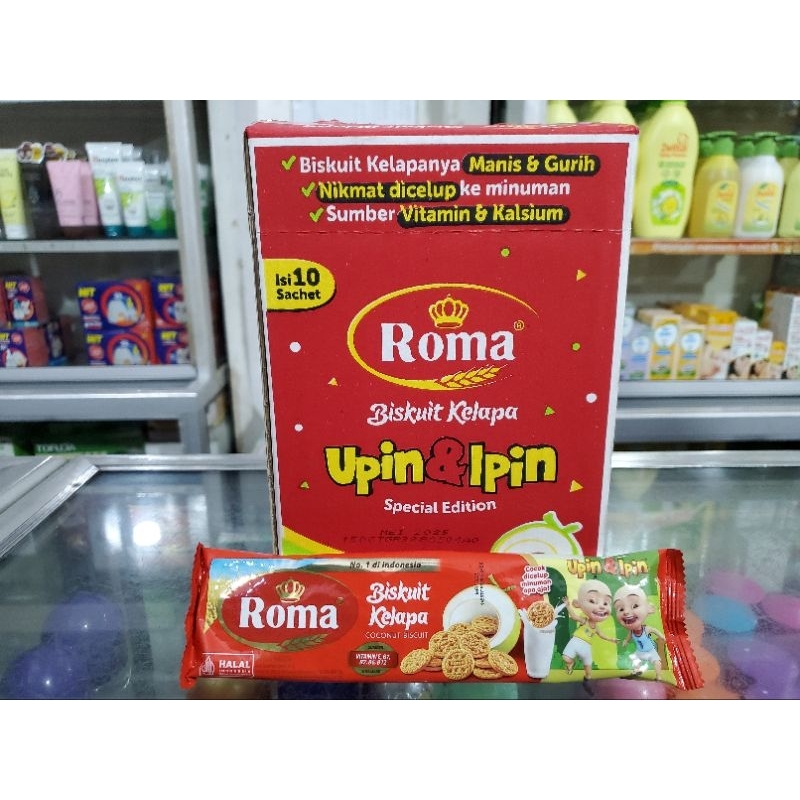 

BARU!!Biskuit Roma Kelapa Upin Ipin-[Isi 10pcs]