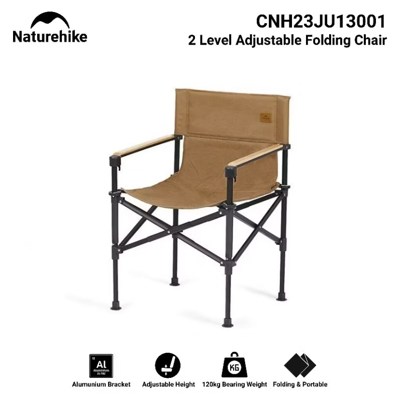 KURSI LIPAT NATUREHIKE CNH23JU13001 TWO GEAR FOLDING CHAIR ULTRALIGHT PORTABLE CHAIR CAMPING GLAMPIN