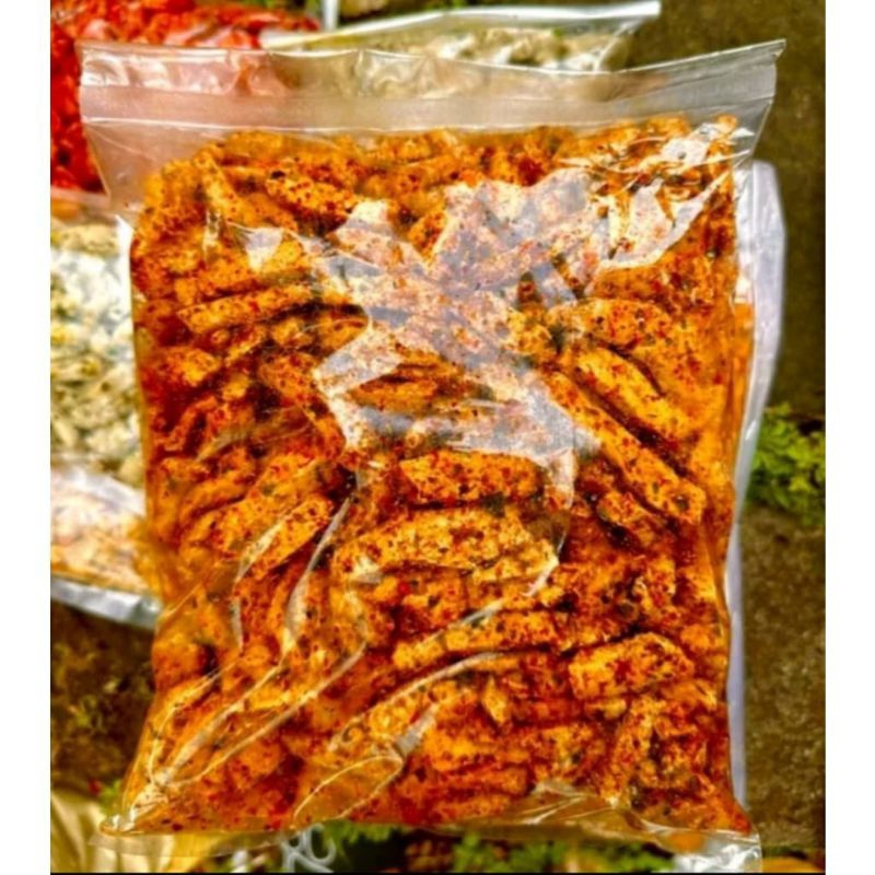 

Basreng 1kg Pedas Daun Jeruk Renyah Gurih Bumbu Melimpah