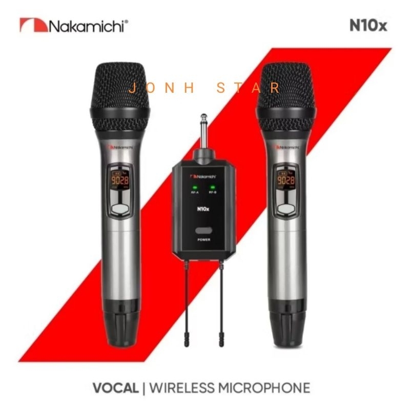 MIC WIRELESS NAKAMICHI N10X / NAKAMICHI N-10X (FREE BUSA MIC TEBAL 2PC)