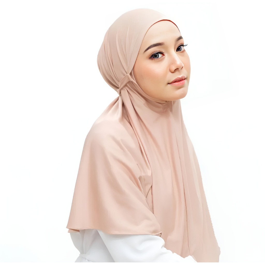 Jilbab Bergo Tali Belakang Bergo Tali Premium Hijab Jersey