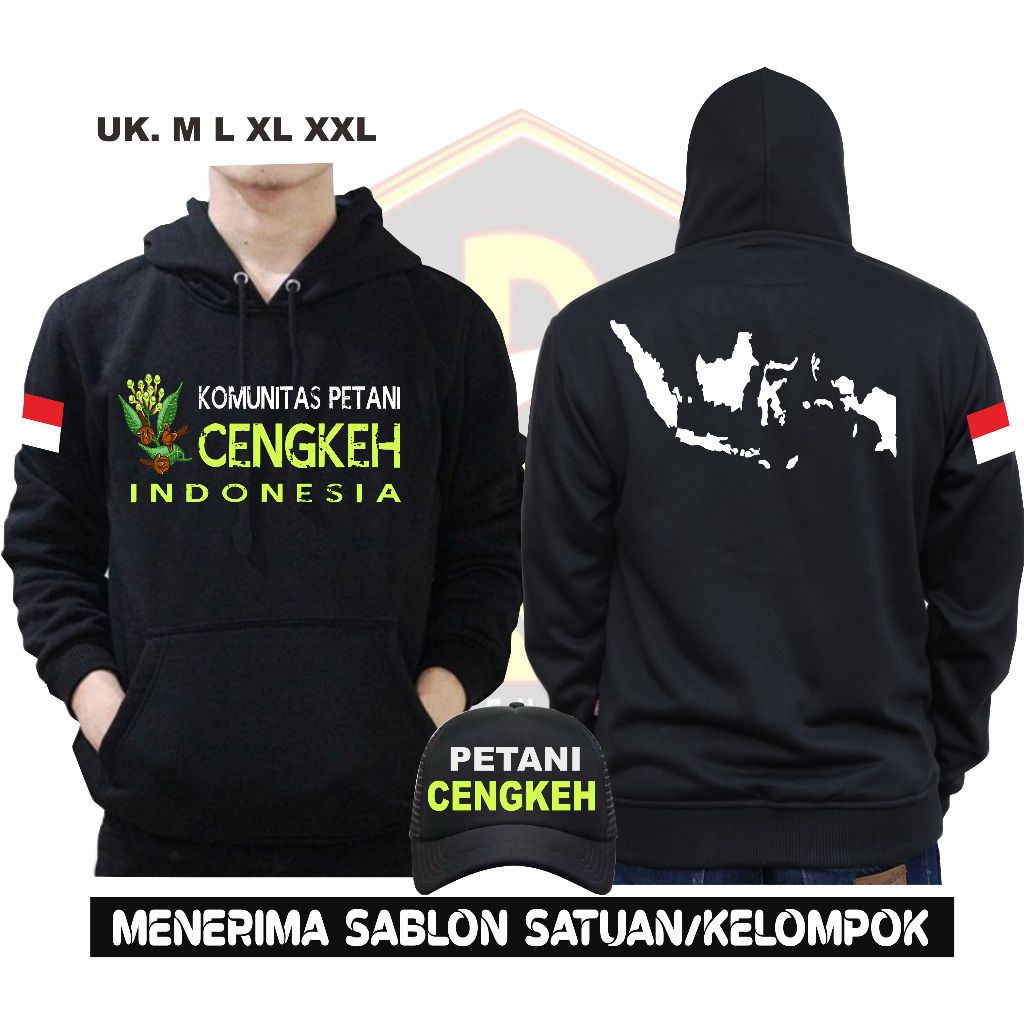 SWEATER PETANI CENGKEH TERBARU GRATIS TOPIHOODIE PETANI CENGKEH BAHAN TEBAL HALUS | DEXTER STORE