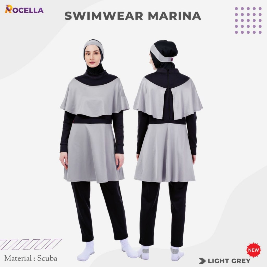 Rocella Baju Renang Muslimah Syari Rocella Swimwear Marina