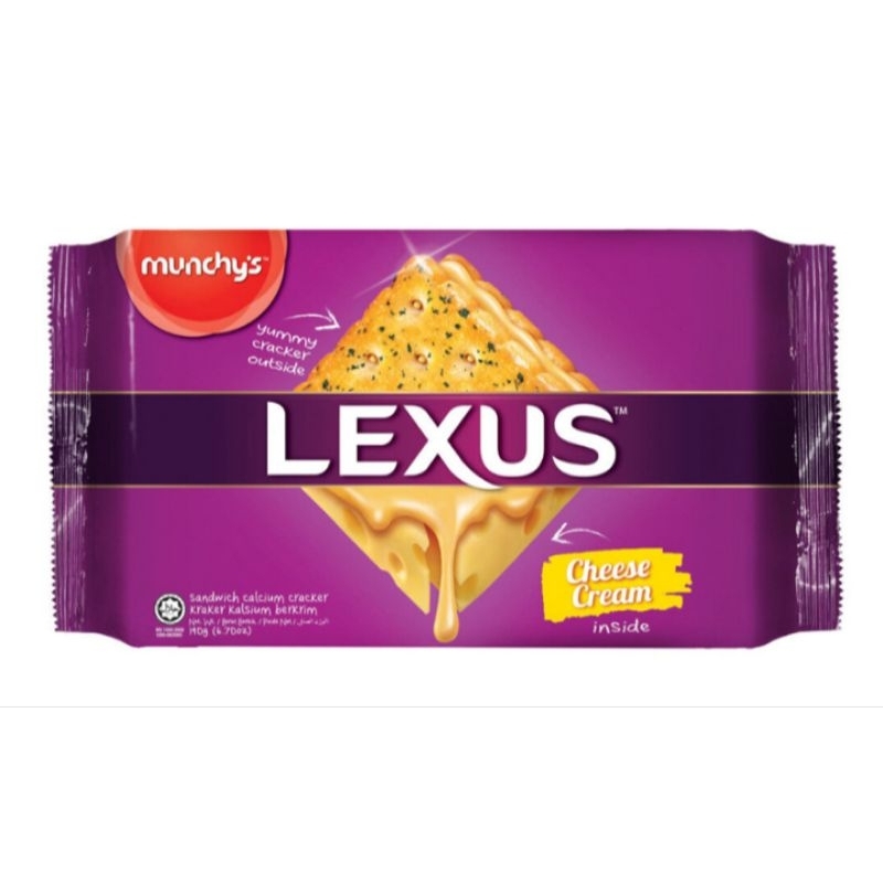 

munchy's Lexus Biskuit Sandwich Cheese Cream 190 gram rasa keju