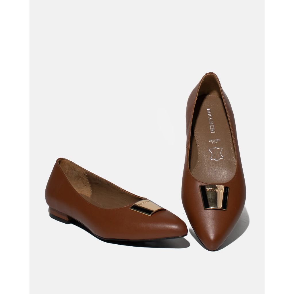 Buccheri sepatu flat kulit formal wanita - 1581