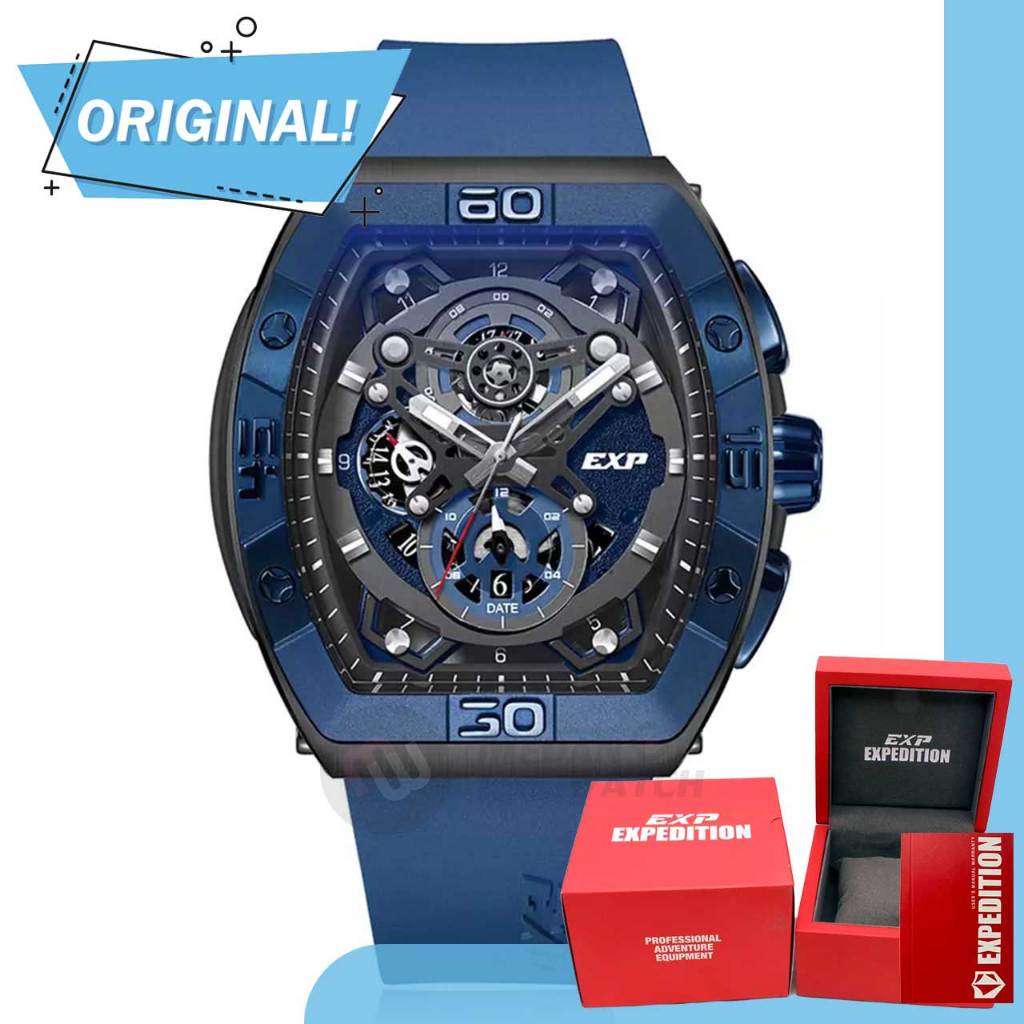 Jam Tangan Pria Analog Expedition 6800MC E6800 E 6800 MC 6800 MCRUBBABU Original Garansi Resmi