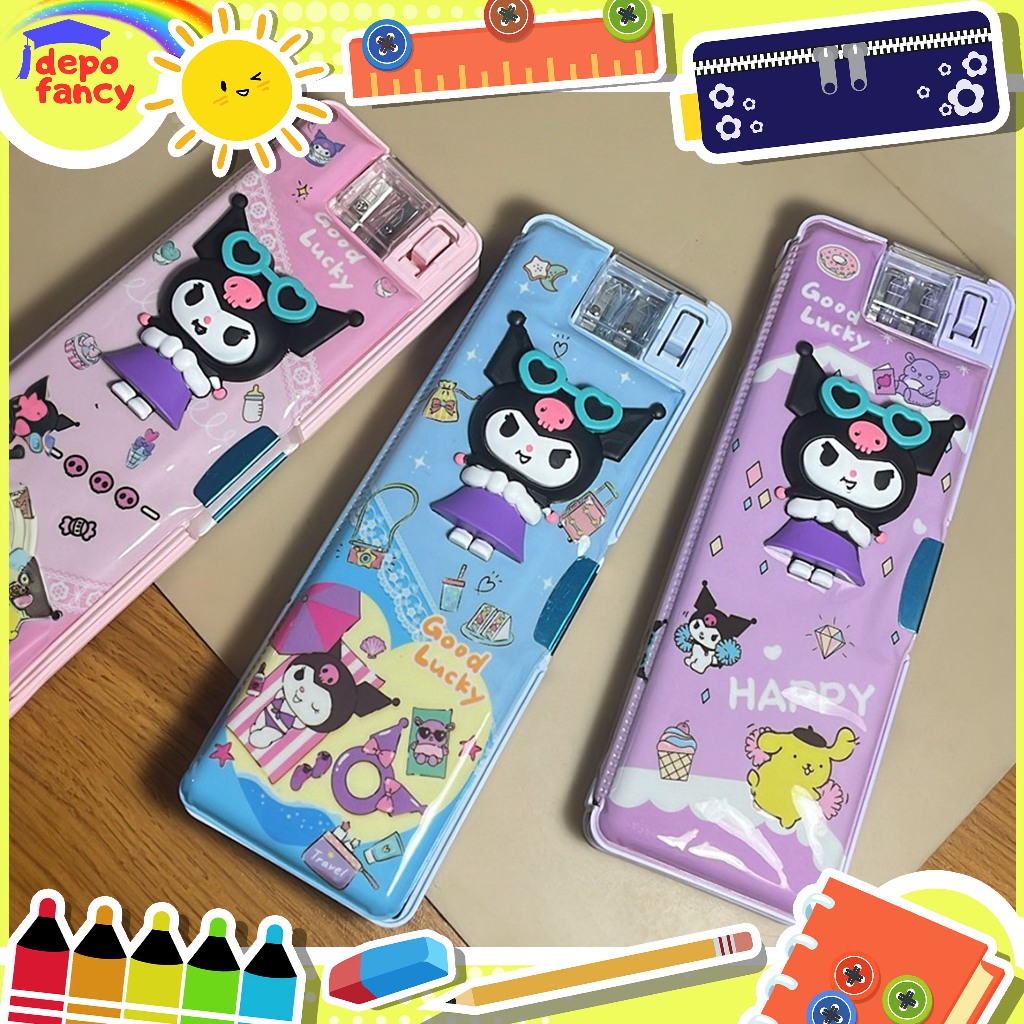 

Kotak Pensil Magnet 2 Sisi LPY98-18 / Pencil Case / Tepak Pensil / Boks Pensil / Box Pen