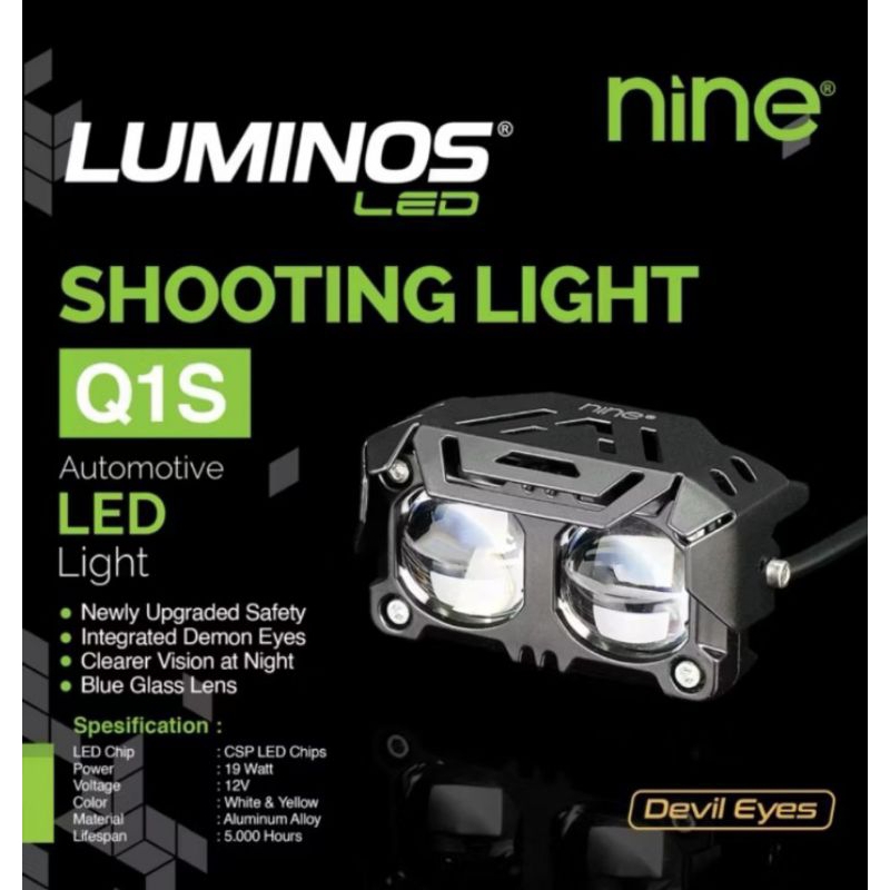 LAMPU LASER Q1S LUMINOS NINE +DEVIL SENJA