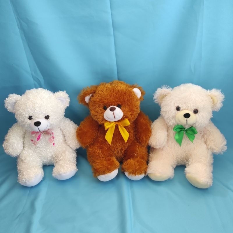 Boneka Bear Sedang 25cm / Boneka bear pita ukuran sedang/ boneka kado/ boneka bear SNI