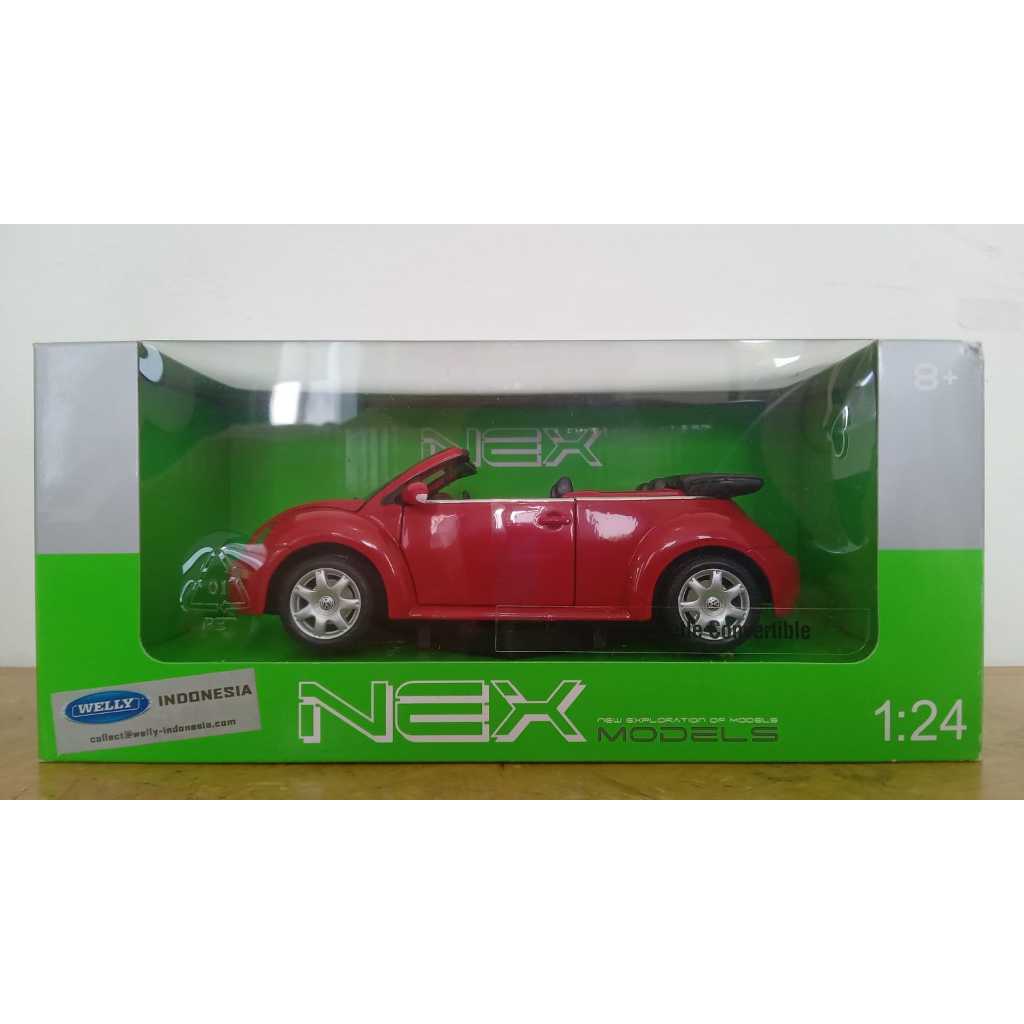 Diecast mobil Nex Welly 1:24 VW New Beetle Convertible