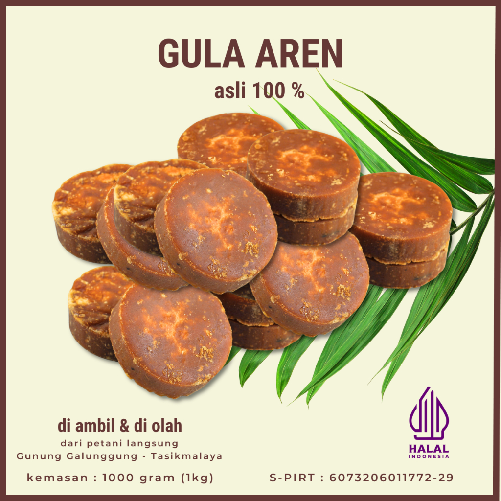 

Gula aren asli 1 kilo gram Jaminan Asli 100%