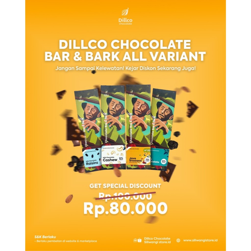 

DILLCO CHOCOLATE BAR & BARK ALL VARIANT